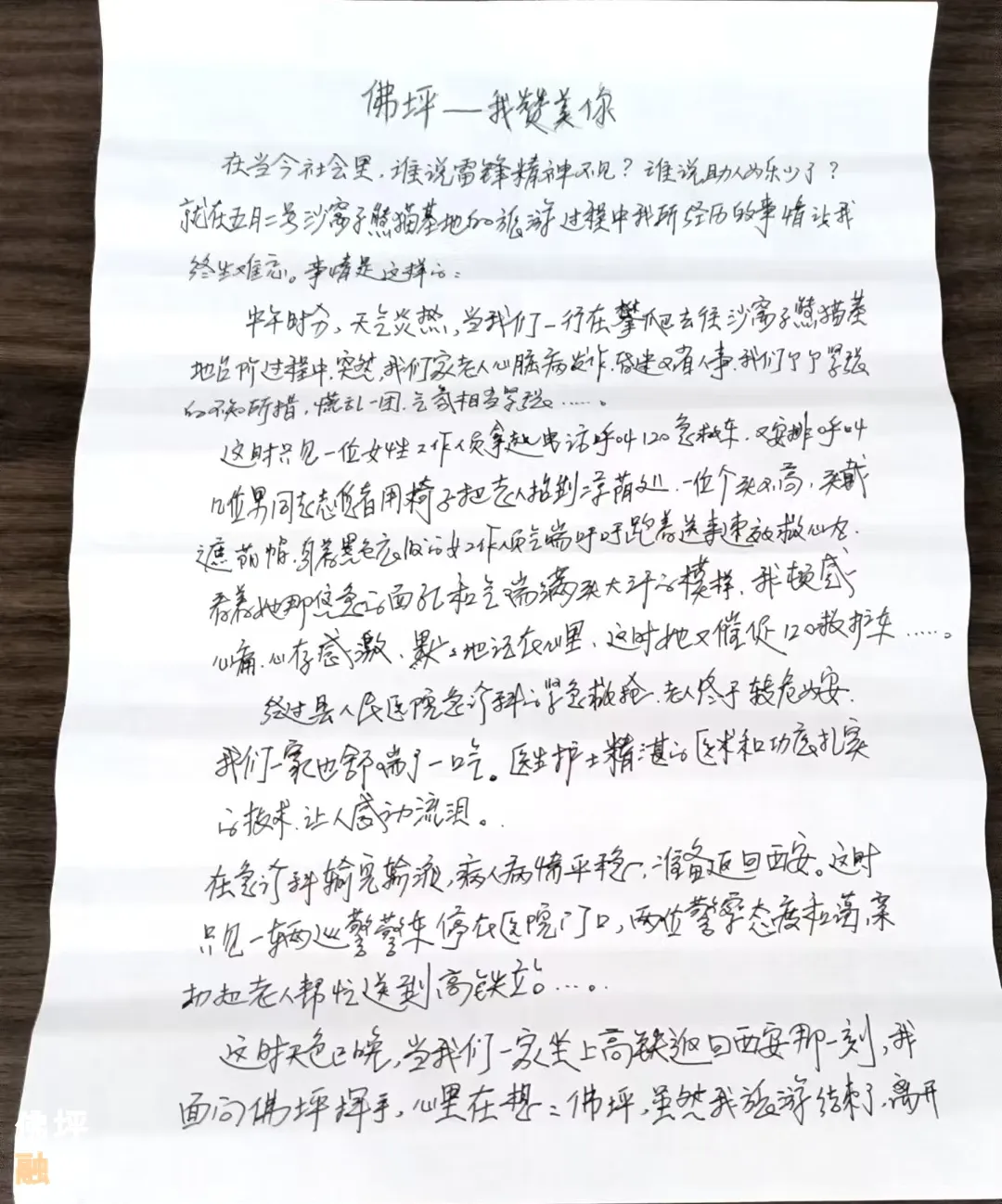 “佛坪，我贊美你！”西安游客深情告白佛坪志愿者，原因是……