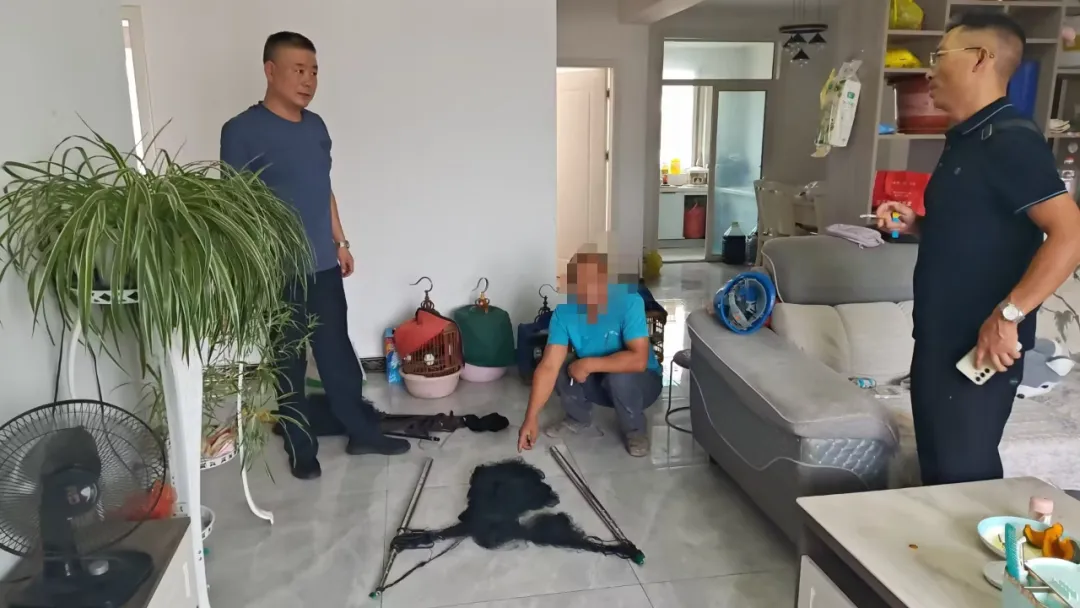 漢中一男子非法捕獲大量國家二級保護動物